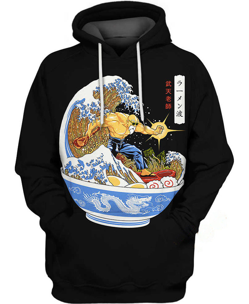 Ramenhame Wave Hoodie 3D