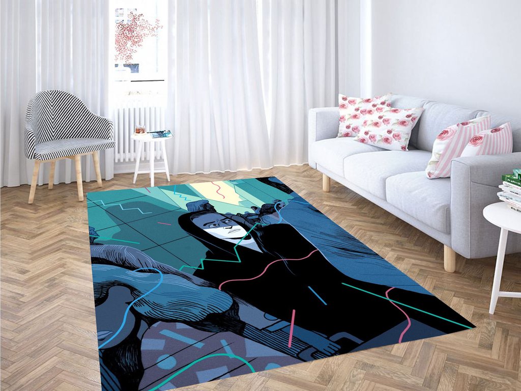 Rami Malek Mr. Robot Vector Living Room Modern Carpet Rug