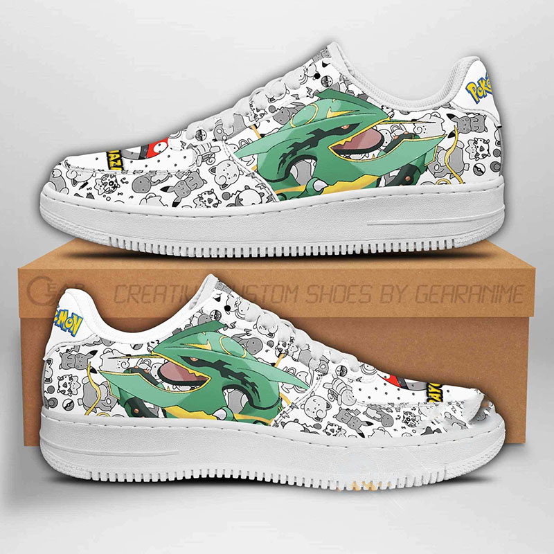 Rayquaza Pokemon Nike Air Force Shoes