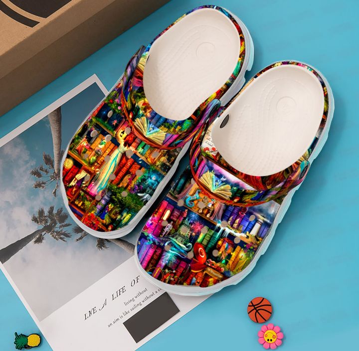 Reading A Mystical World Crocs Clog Shoes