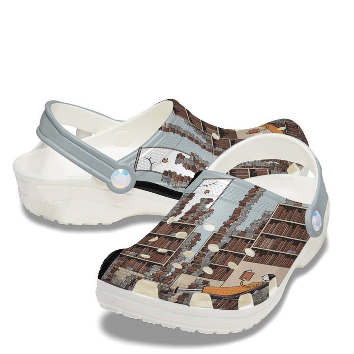 Reading Girl Crocs Clog Shoes