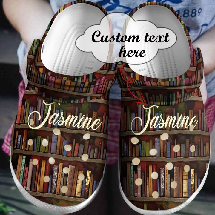 Reading Personalized Bookaholics Crocs Clog Shoes