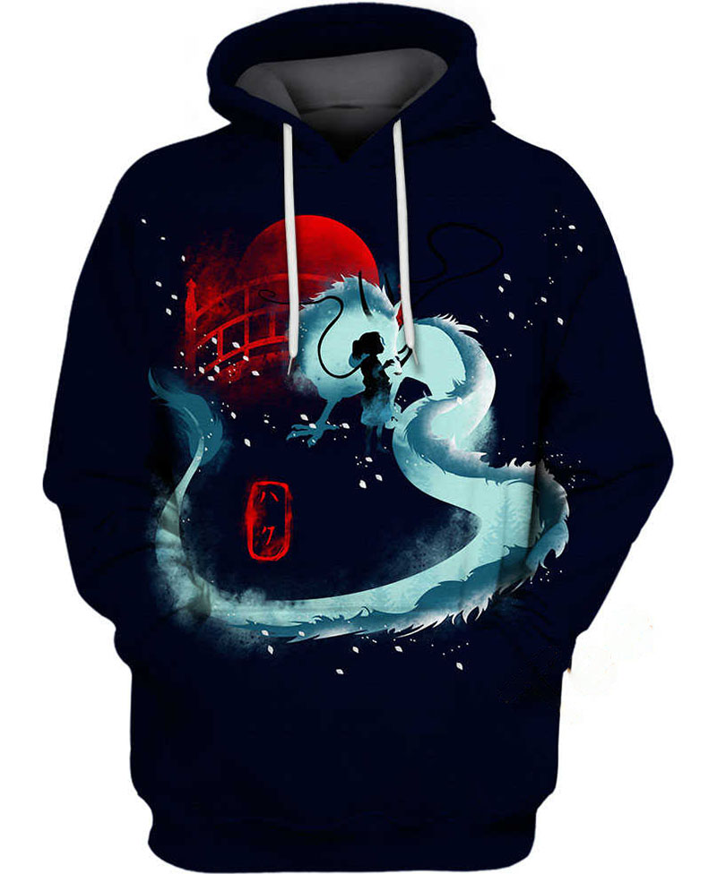 Red Dragon Haku Hoodie 3D