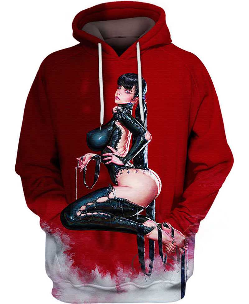 Red Flavor Ahegao Hoodie 3D