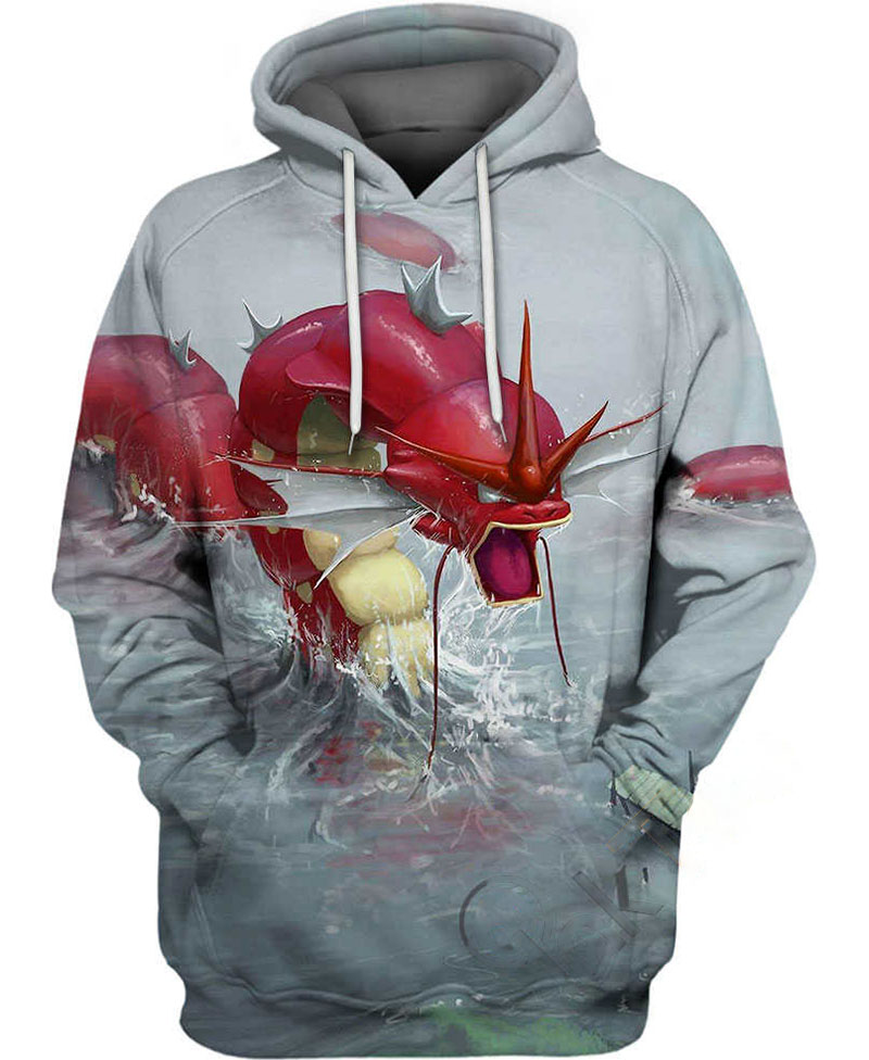 Red Gyarados Hoodie 3D