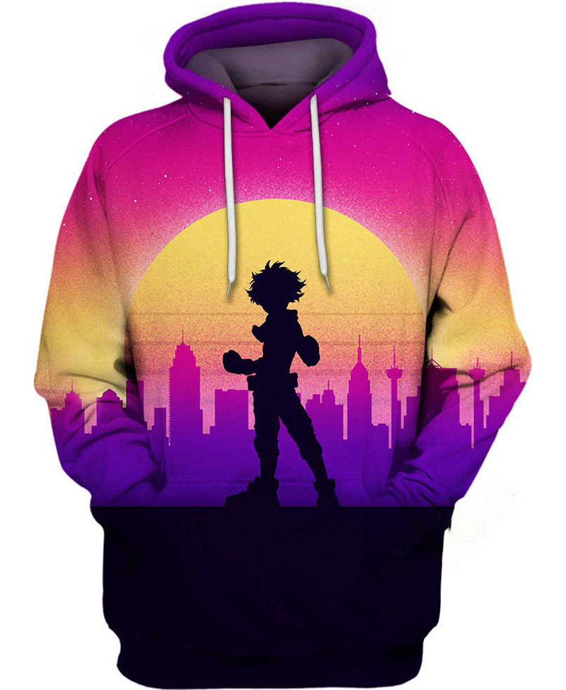 Retro Deku Hoodie 3D