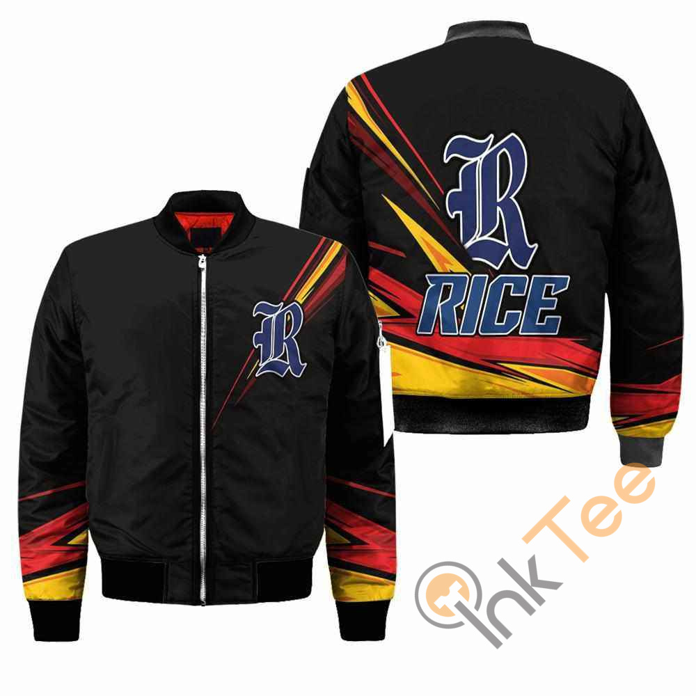 Rice Owls NCAA Black Apparel Best Christmas Gift For Fans Bomber Jacket