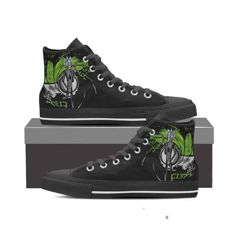 Rick And Morty High Top Shoes