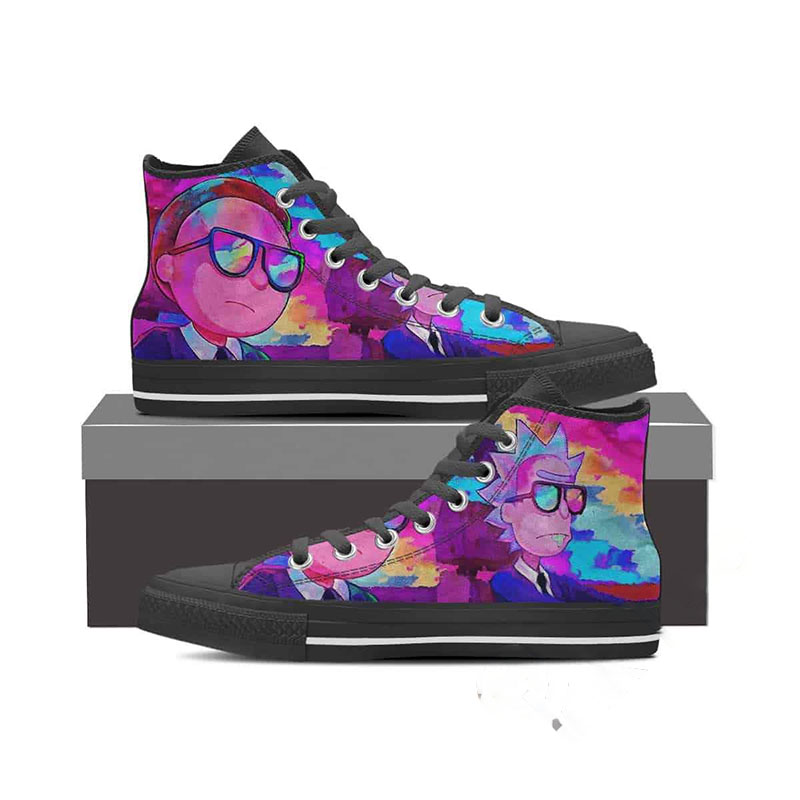 Rick And Morty High Top Shoes