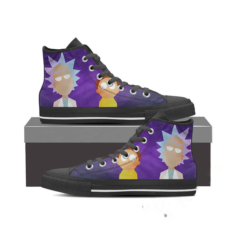 Rick And Morty High Top Shoes