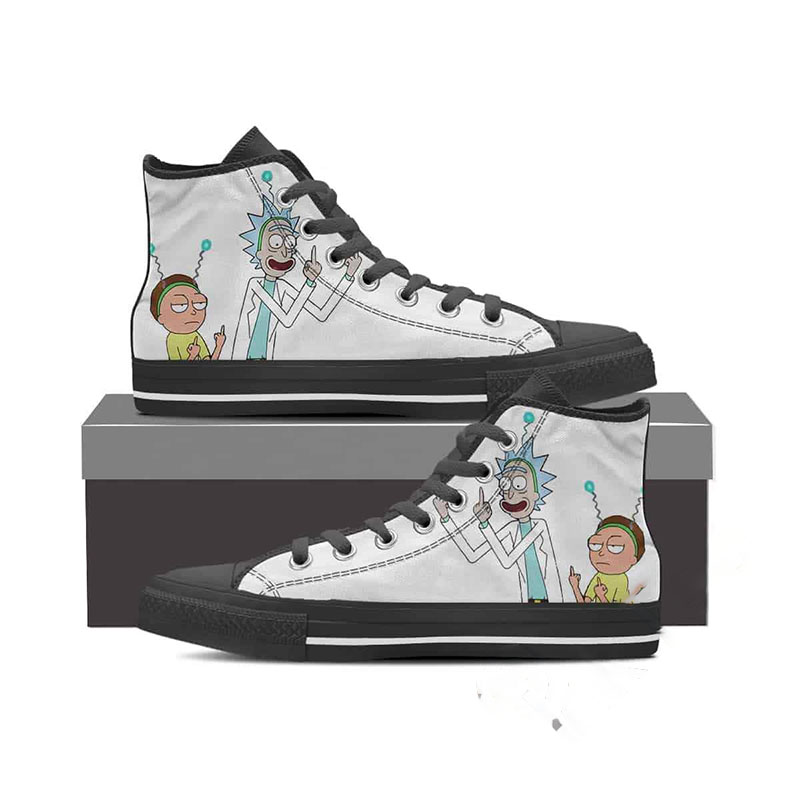 Rick And Morty High Top Shoes