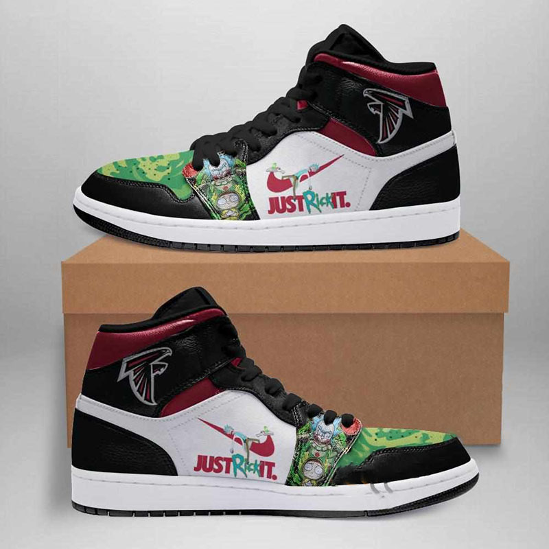Rick And Morty Atlanta Falcons Custom Air Jordan Shoes
