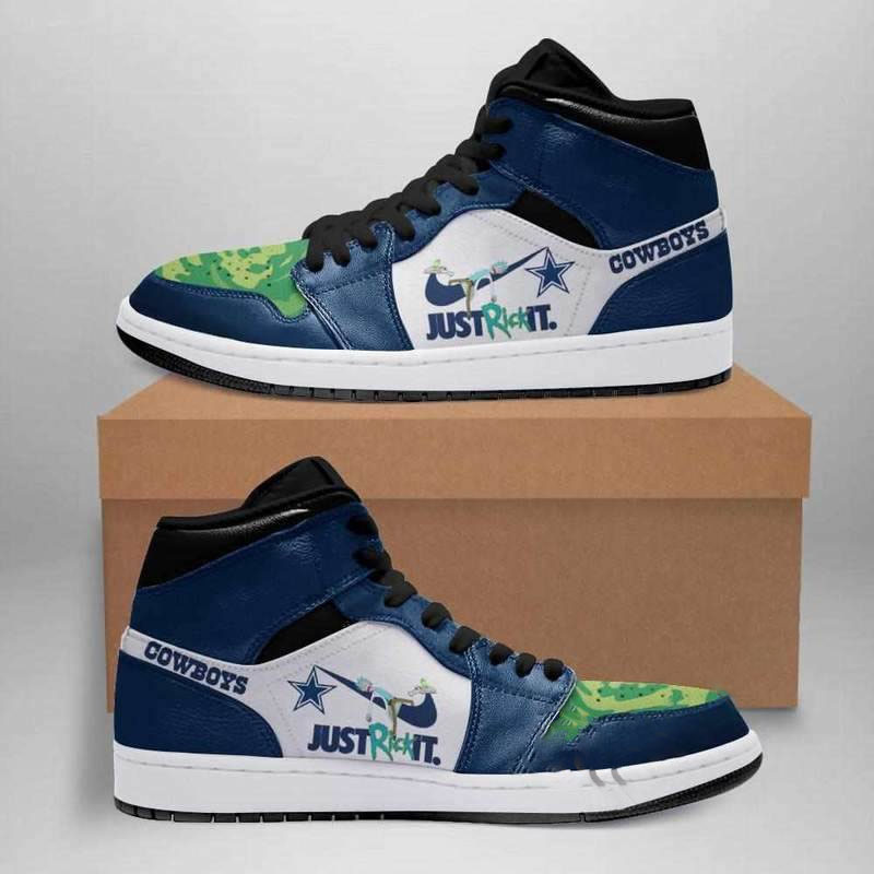 Rick And Morty Dallas Cowboys Custom Air Jordan Shoes