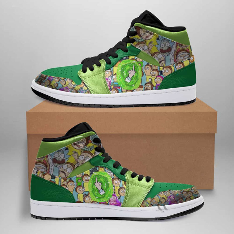 Rick And Morty Custom Air Jordan Shoes