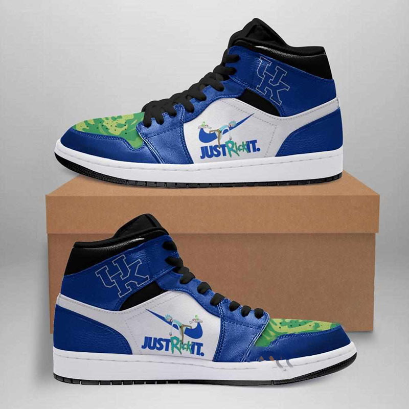 Rick And Morty Kentucky Wildcats Custom Air Jordan Shoes