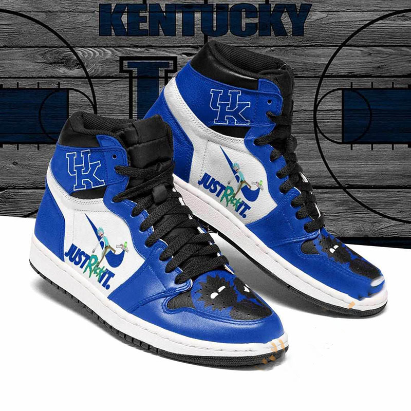 Rick And Morty Kentucky Wildcats Custom Air Jordan Shoes