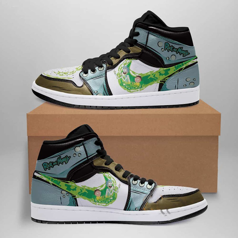 Rick And Morty Peace Among Worlds Custom Air Jordan Shoes