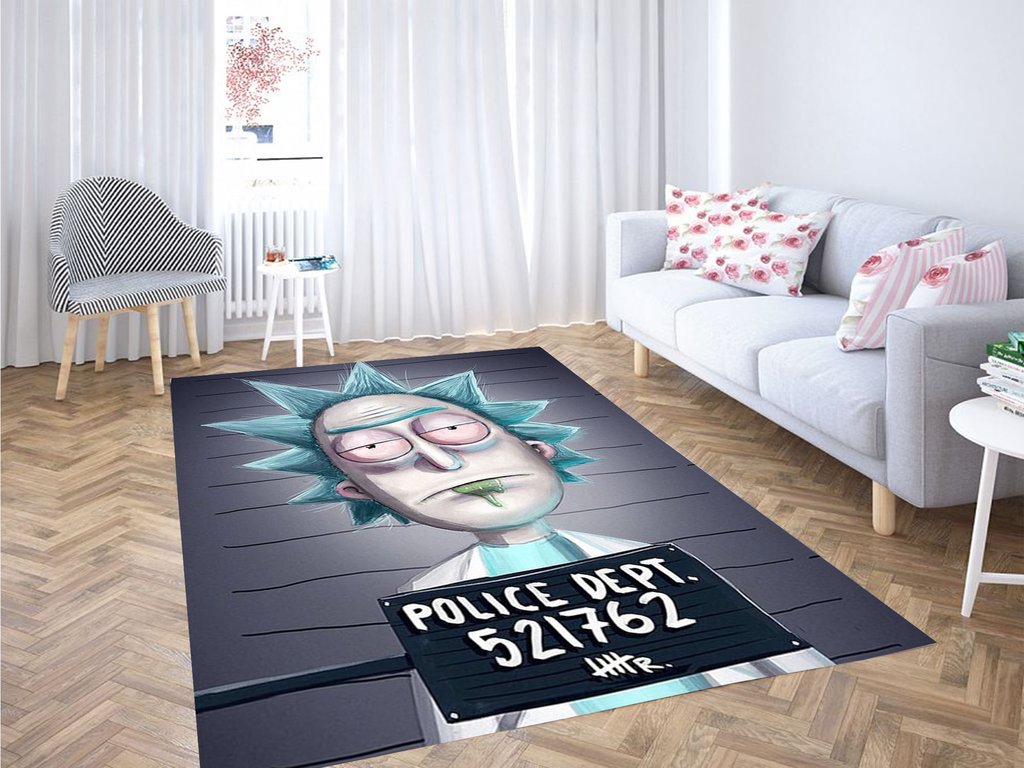 Rick And Morty Prisoner Living Room Modern Carpet Rug