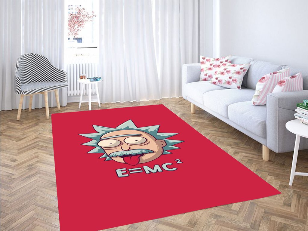 Rick And Morty Rick Einstein Living Room Modern Carpet Rug