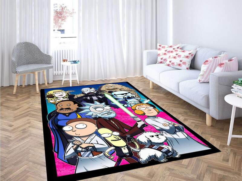 Rick And Morty Star Wars Carpet Rug