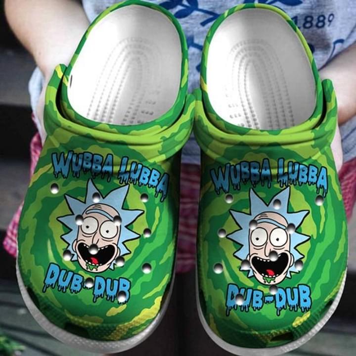 Rick Sanchez Wubba Lubba Crocs Clog Shoes