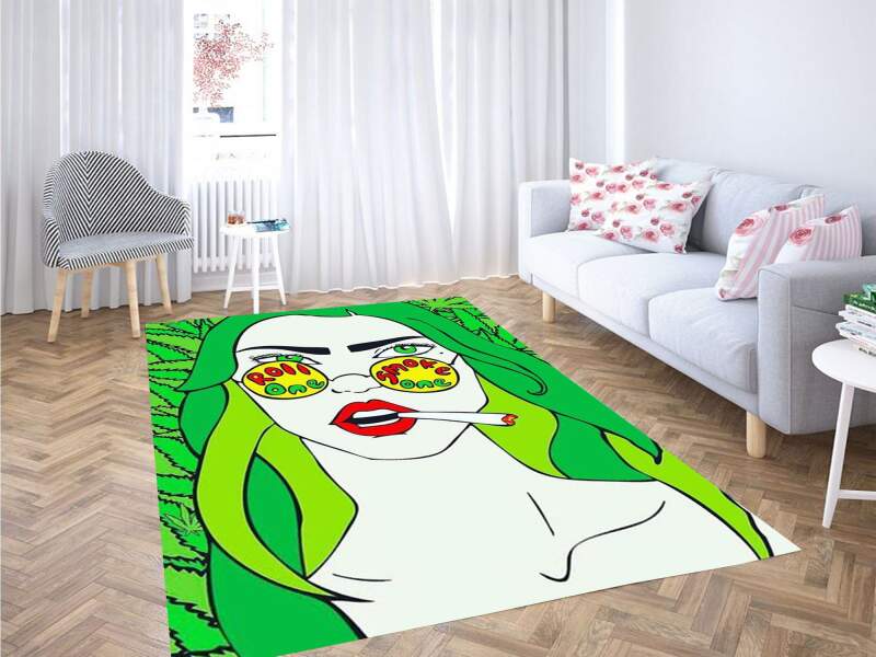 Roll One Smoke One Background Carpet Rug