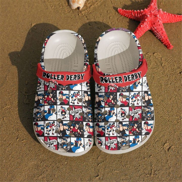 Roller Derby Lover Crocs Clog Shoes