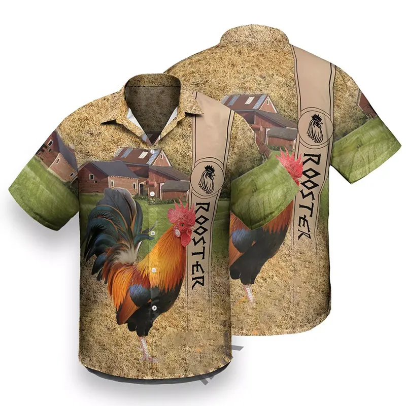 Rooster Hawaiian shirts