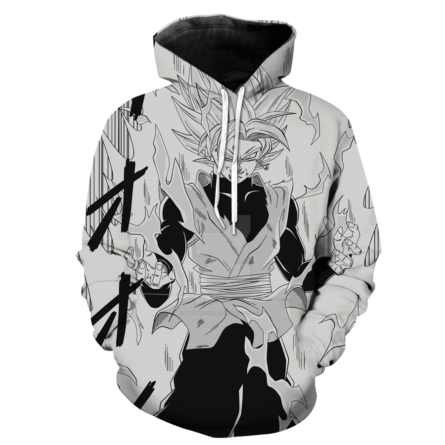 Rose Goku Manga Super Saiyan Goku Black Dragon Ball Super Hoodie 3D