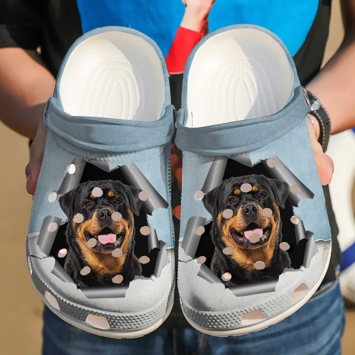 Rottweiler Hello Crocs Clog Shoes