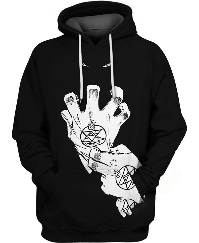 Roy Mustang Gloves Hoodie 3D