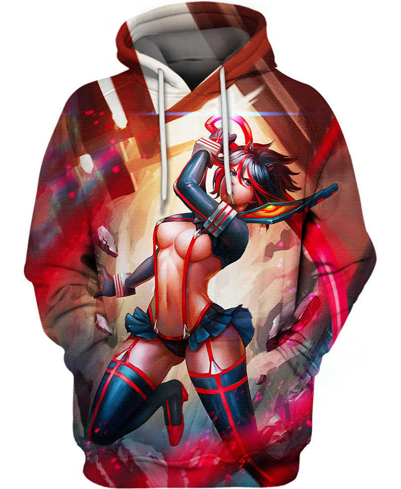 Ryuko Kill La Kill Hoodie 3D