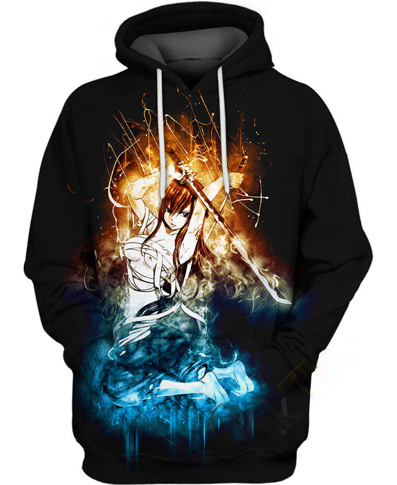 S Body Shape Of Erza Scarlet Hoodie 3D