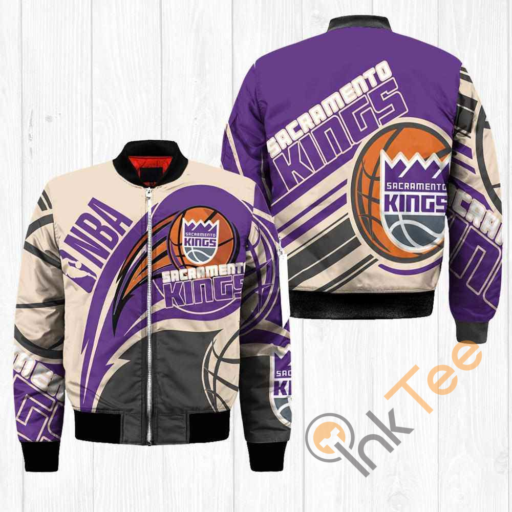 Sacramento Kings NBA Balls Apparel Best Christmas Gift For Fans Bomber Jacket