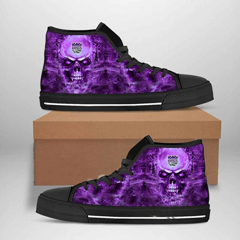 Sacramento Kings Nba Basketball High Top Shoes