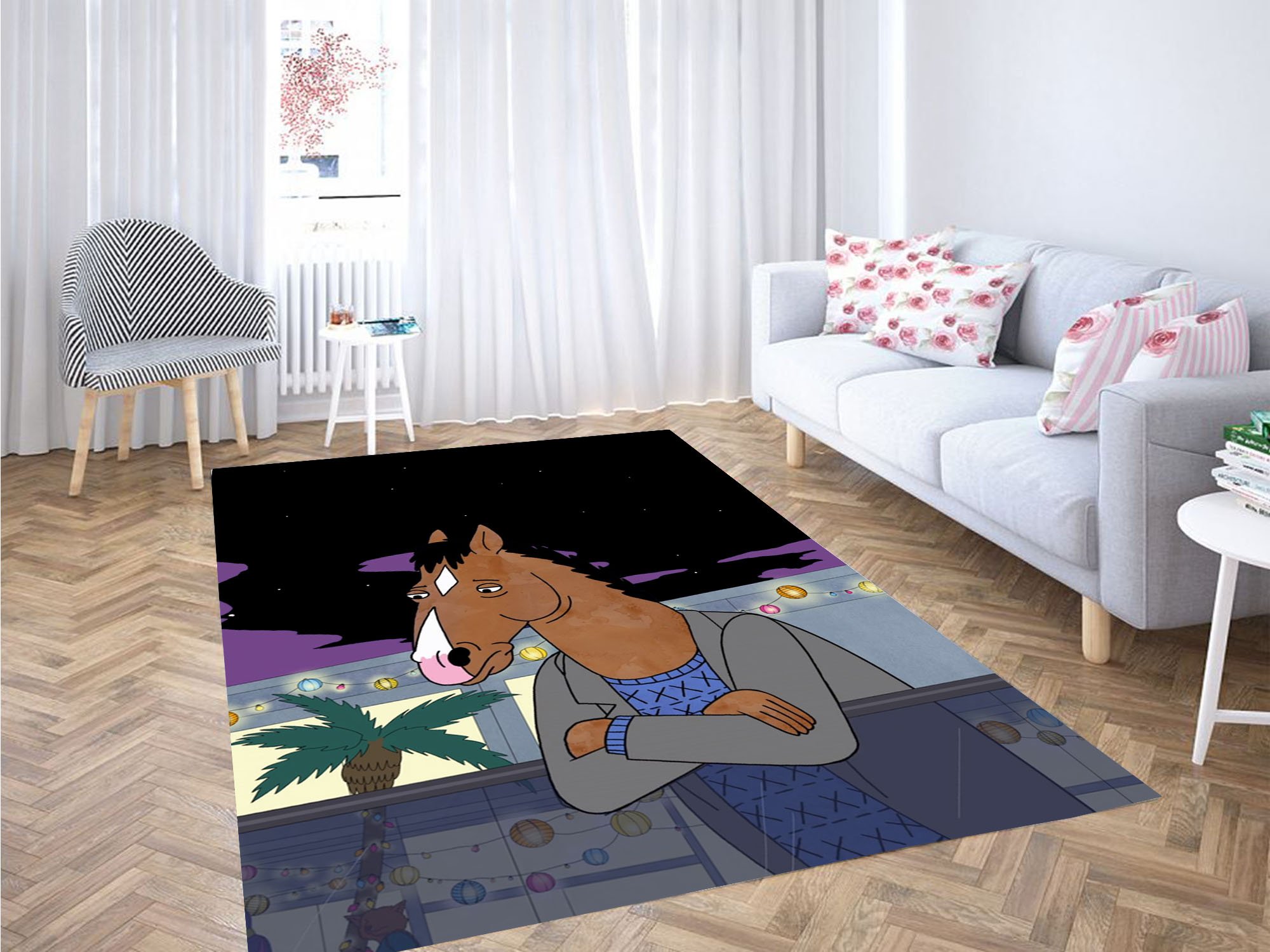 Sad Bojack Horseman Carpet Rug
