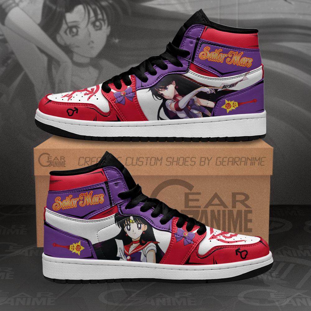 Sailor Mars Sneakers Sailor Moon Anime Air Jordan Shoes