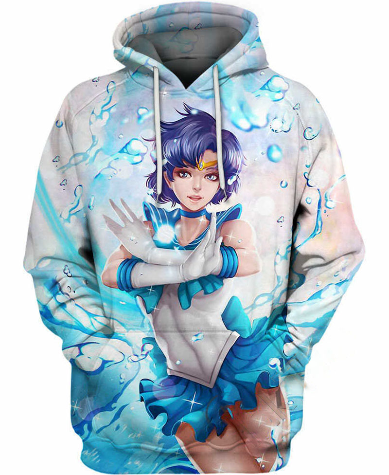 Sailor Mercury Hoodie 3D