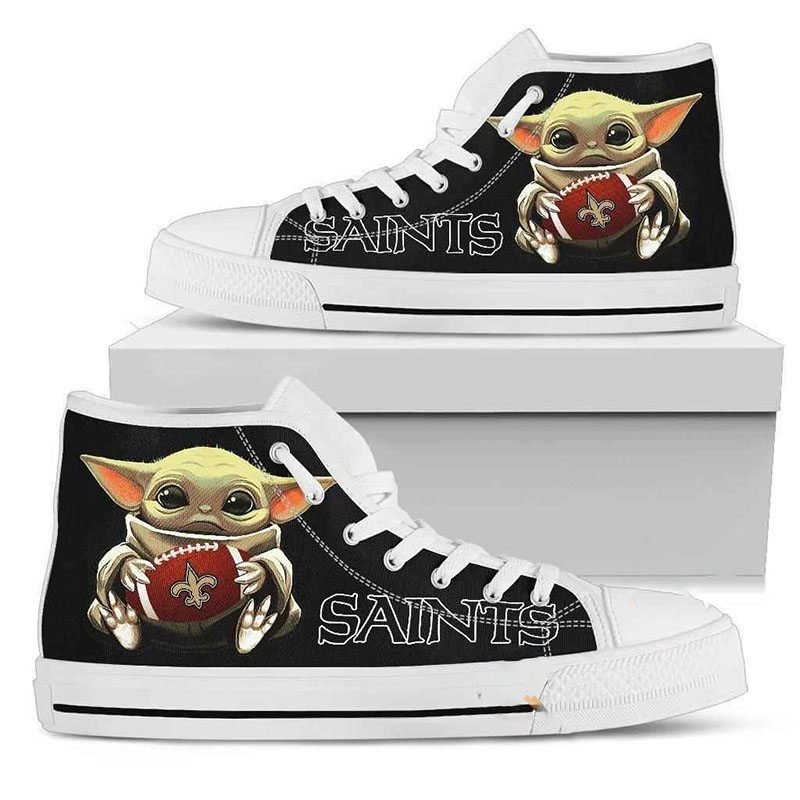 Saints Nfl Football High Top Shoes