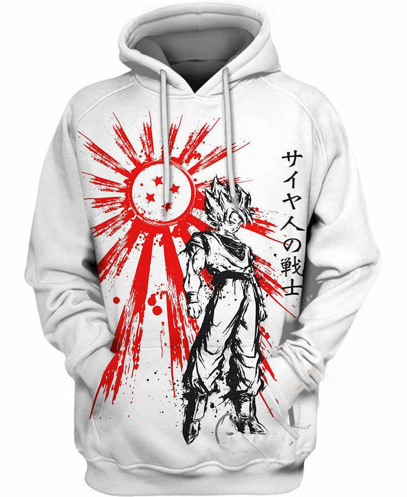 Saiyan Warrior Hoodie 3D