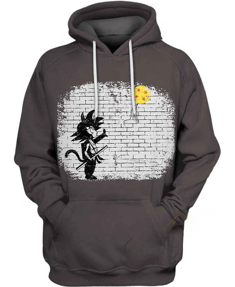 Saiyan With Balloon Hoodie 3D