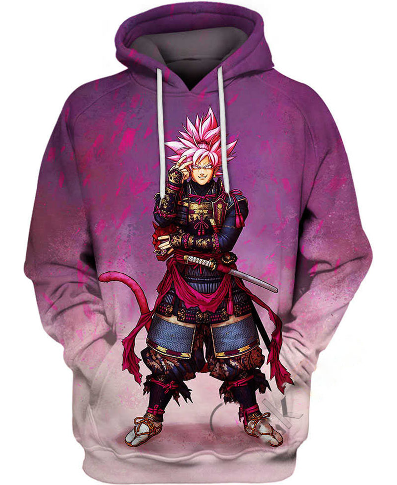 Samurai Goku Black Hoodie 3D