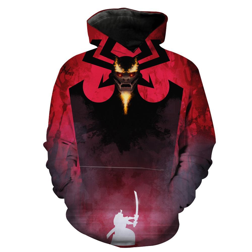 Samurai Jack Aku Vs Jack Epic Hoodie 3D