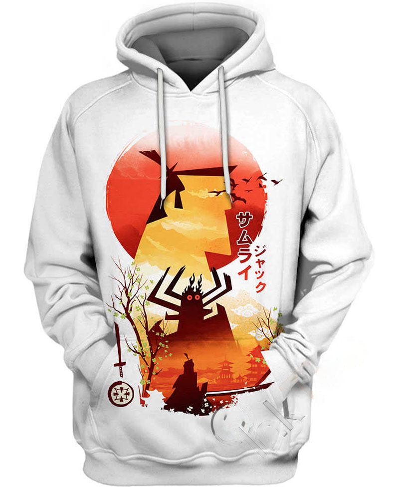 Samurai Ukiyo E Hoodie 3D