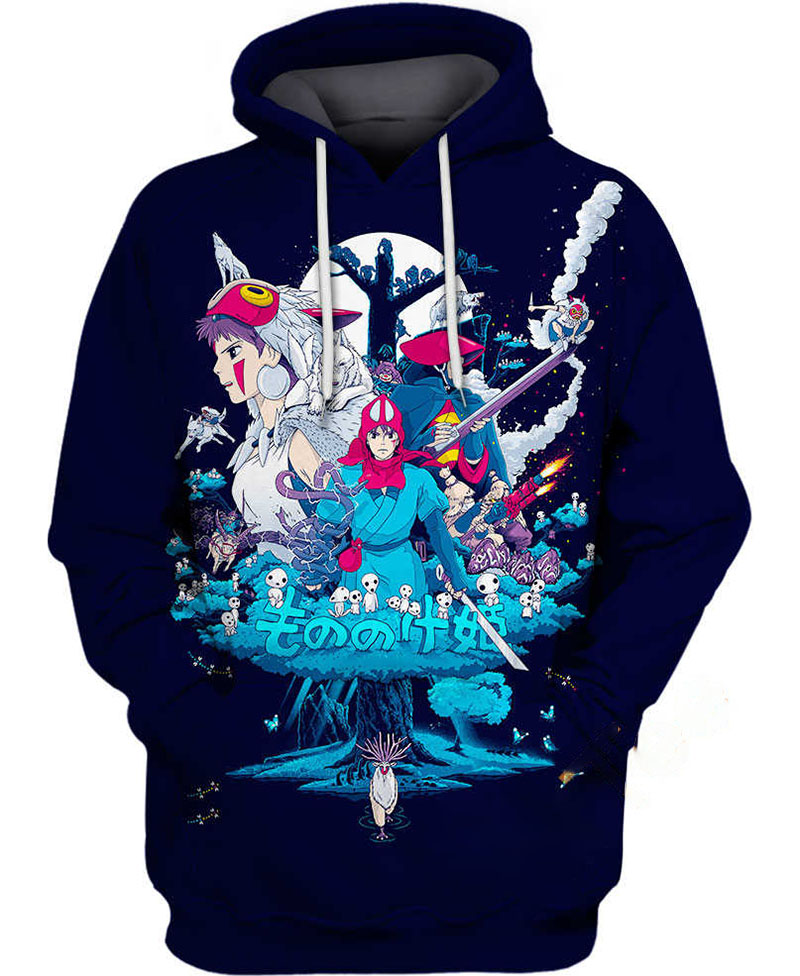 San And Ashitaka Hoodie 3D