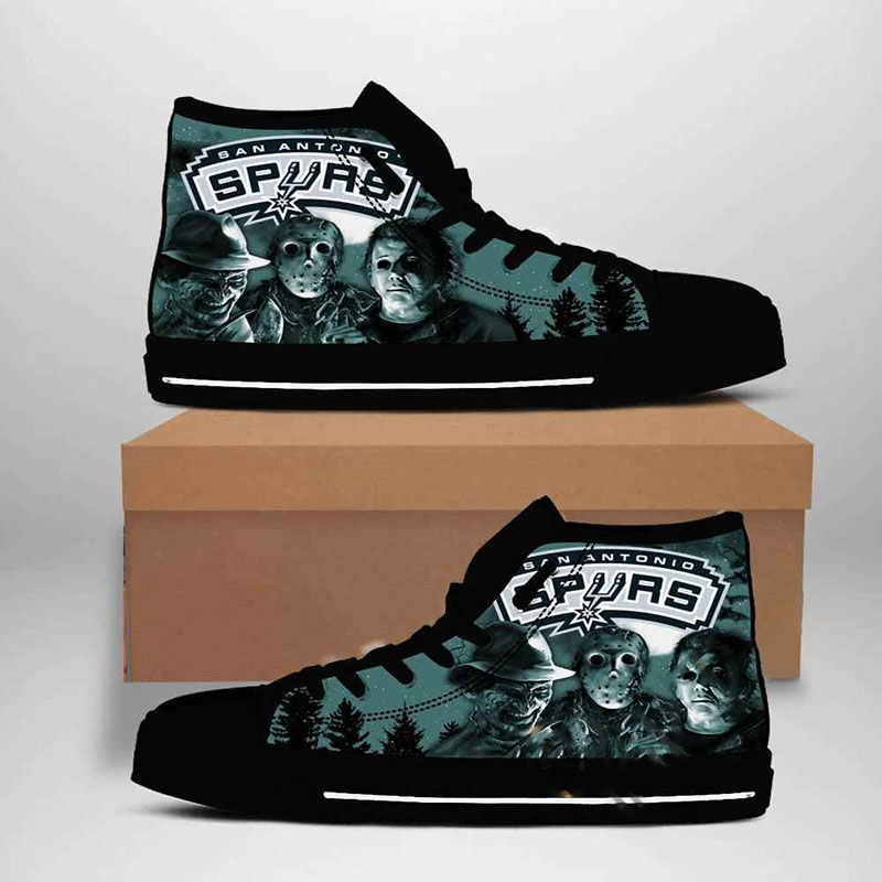 San Antonio Spurs Nba Basketball High Top Shoes