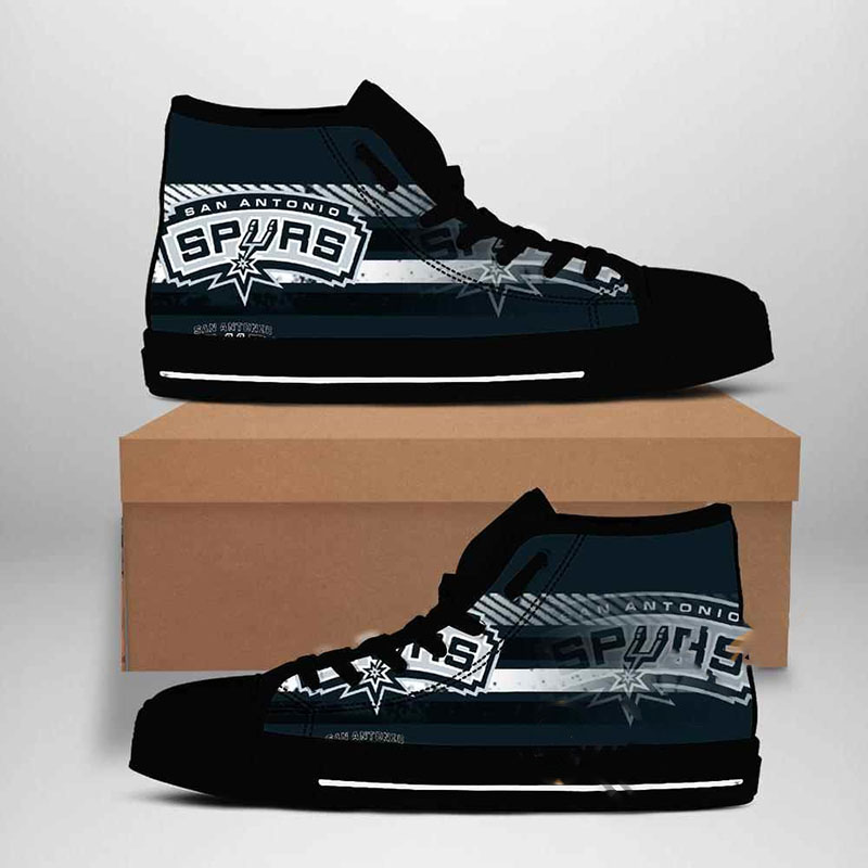 San Antonio Spurs Nba Basketball High Top Shoes