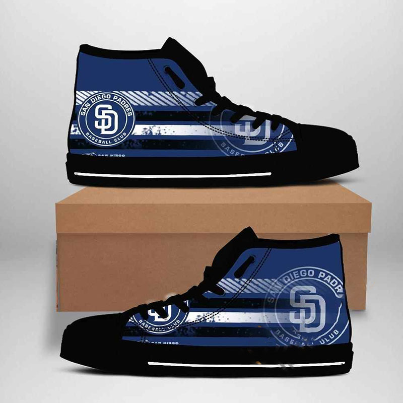 San Diego Padres Mlb Baseball High Top Shoes