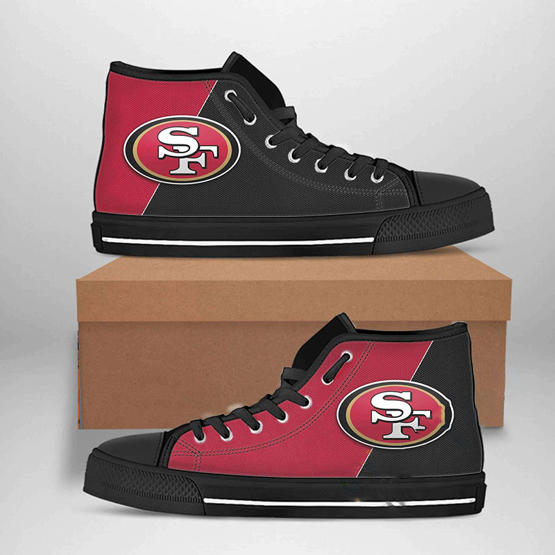 San Francisco 49ers Nfl Football High Top Shoes