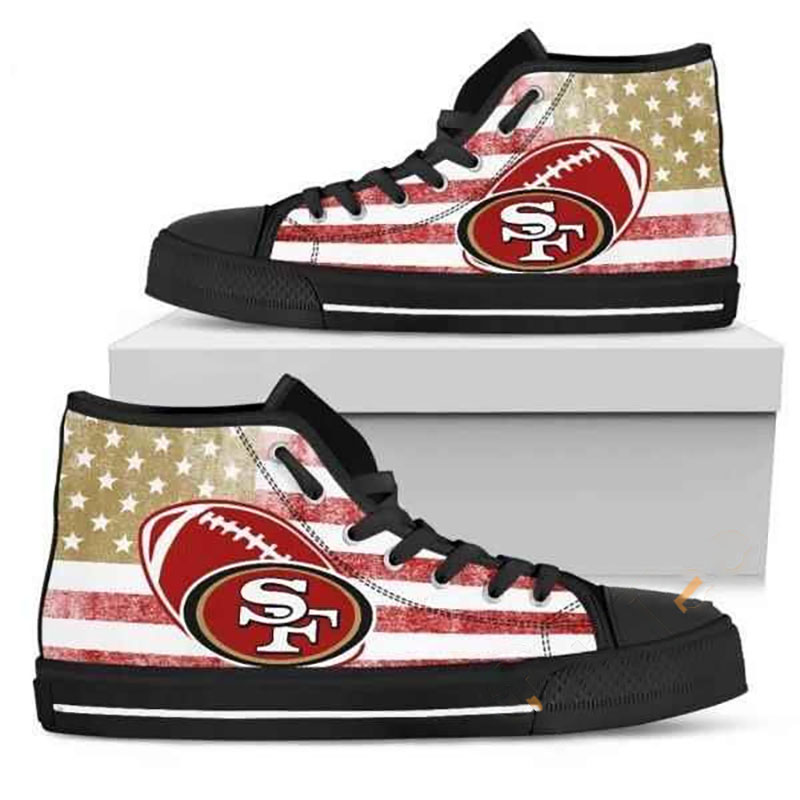 San Francisco 49ers Nfl Football High Top Shoes